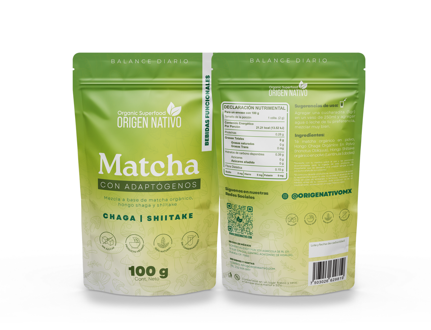 Matcha con Adaptogenos