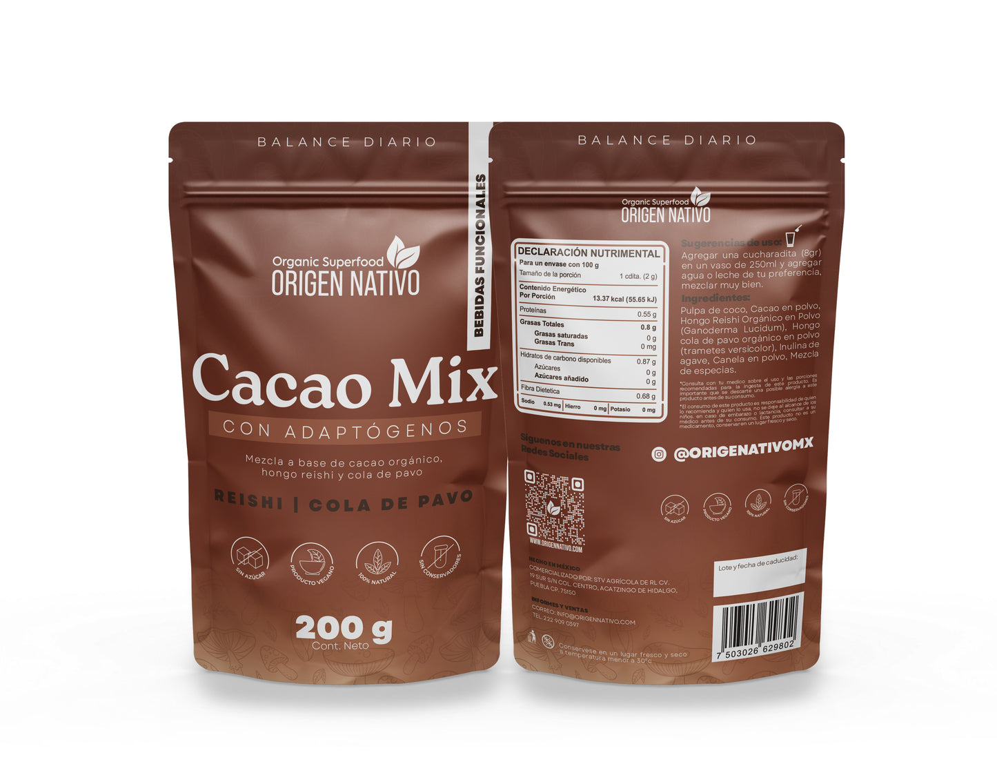 Cacao mix con Adaptogenos