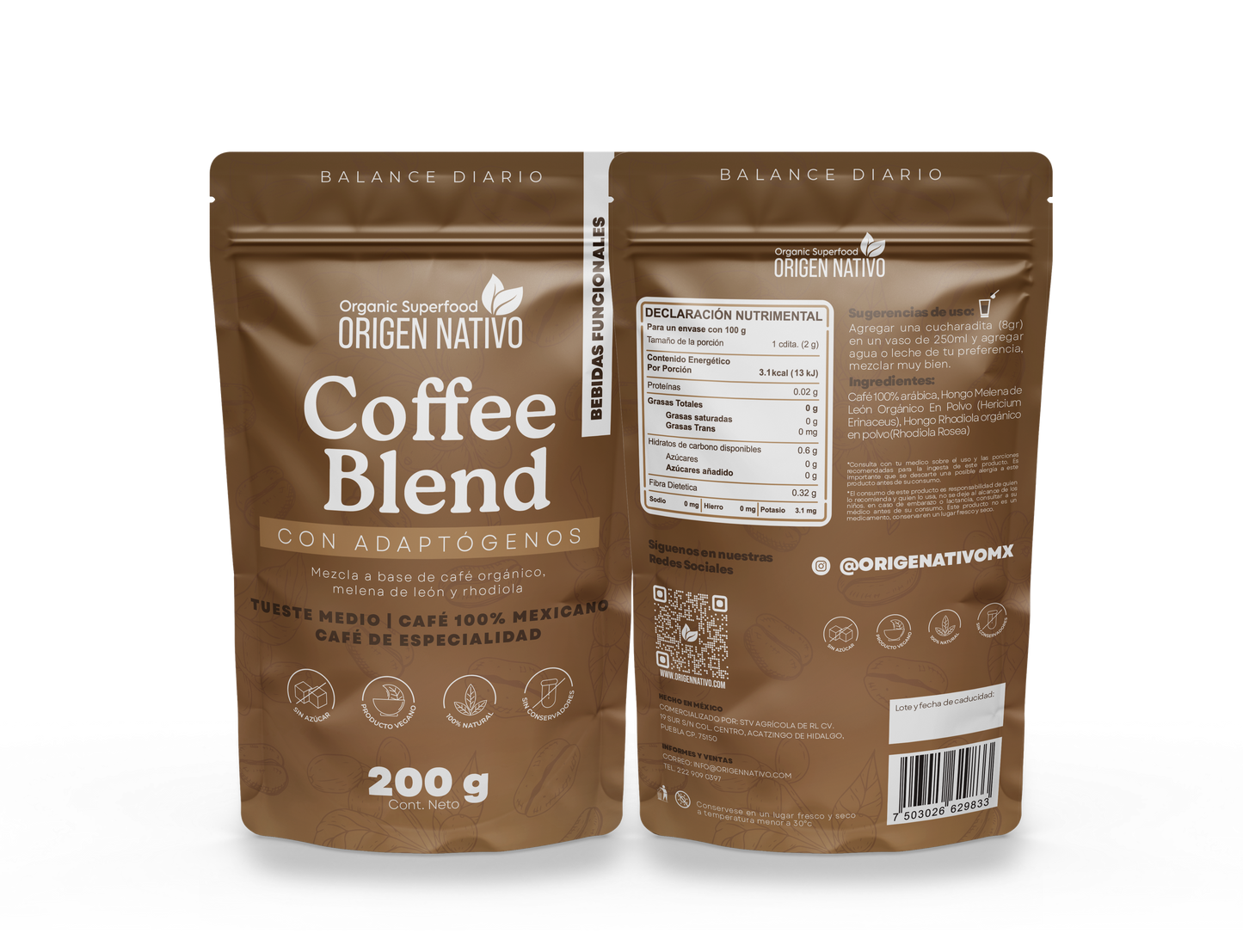 Coffee Blend con Adaptogenos